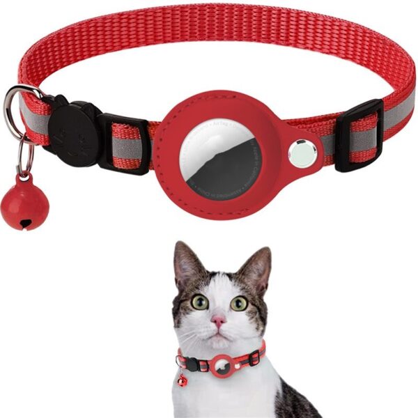 Reflective Pet Collar with Bell & AirTag - Image 6