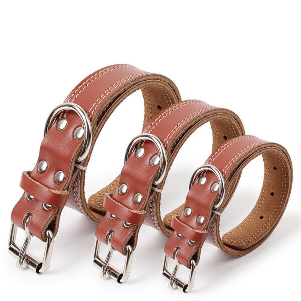 Premium Dog Leather Traction Collar - Image 4