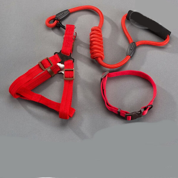 Large Wear-Resistant Denim Dog Harness - Image 4