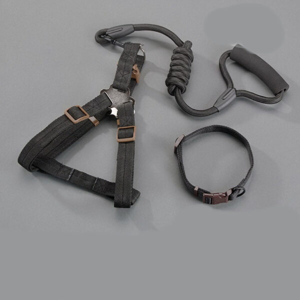 Large Wear-Resistant Denim Dog Harness - Image 7