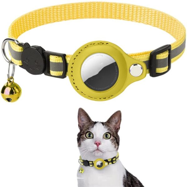 Reflective Pet Collar with Bell & AirTag - Image 7