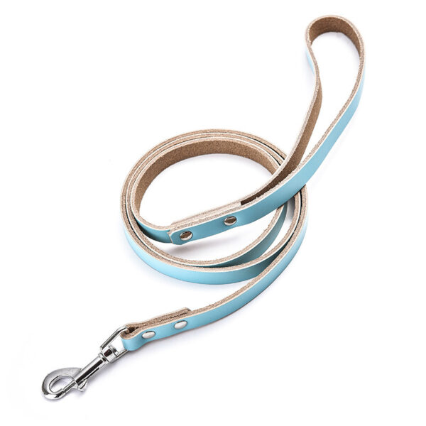 Stylish Leather Dog Chain Leash - Image 3