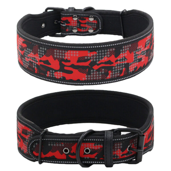 Reflective Camouflage Comfortable Dog Collar - Image 2