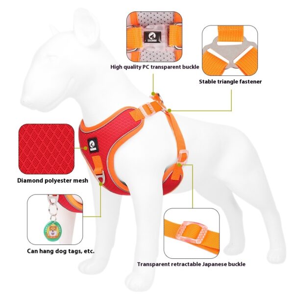 Adjustable Reflective Dog Harness - Pet Gear - Image 3