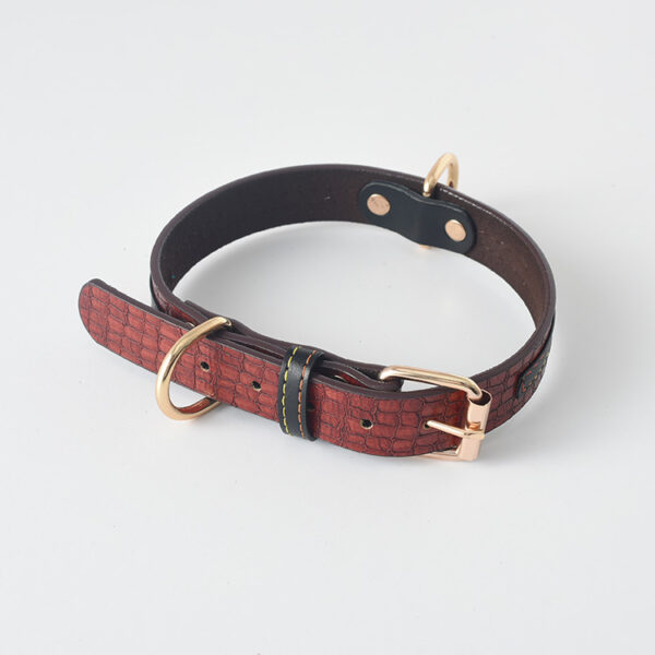 Durable Leather Dog Leash & Collar Set - Image 2