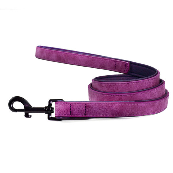 Pull-Resistant Leather Dog Leash - Image 2