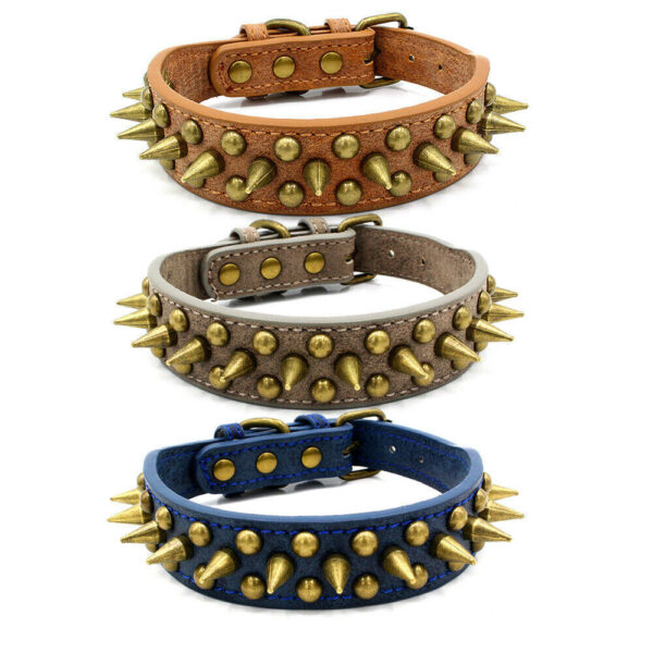 Retro Studded Dog Collar - Image 3