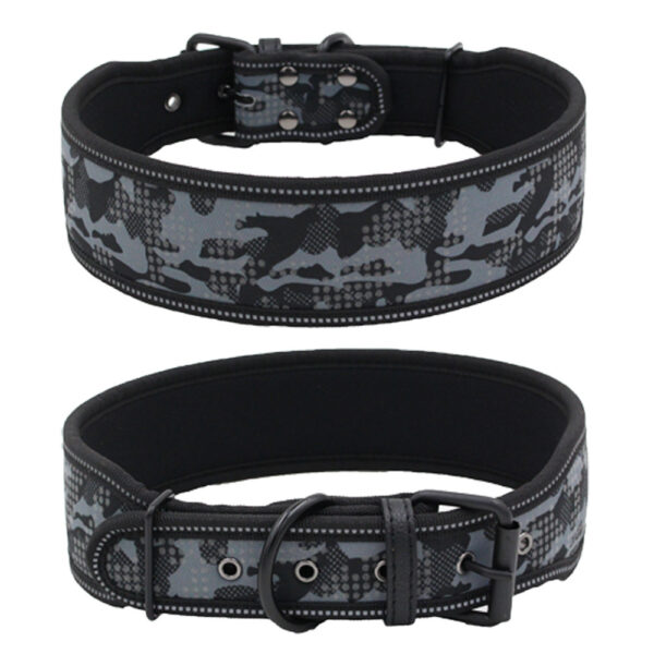 Reflective Camouflage Comfortable Dog Collar - Image 8