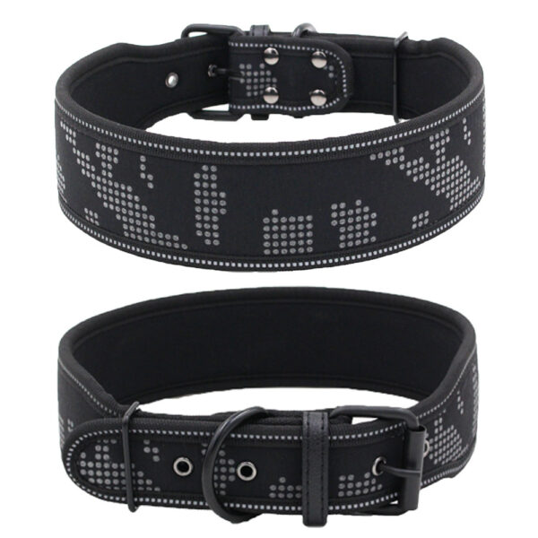 Reflective Camouflage Comfortable Dog Collar - Image 3