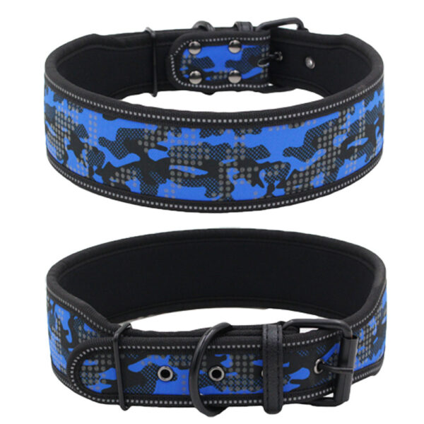 Reflective Camouflage Comfortable Dog Collar - Image 4