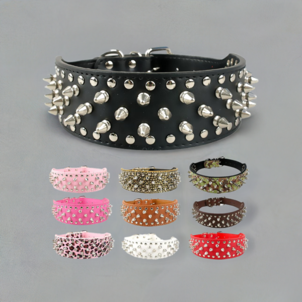 Rivet Collar for Large Dogs | Pet Gear