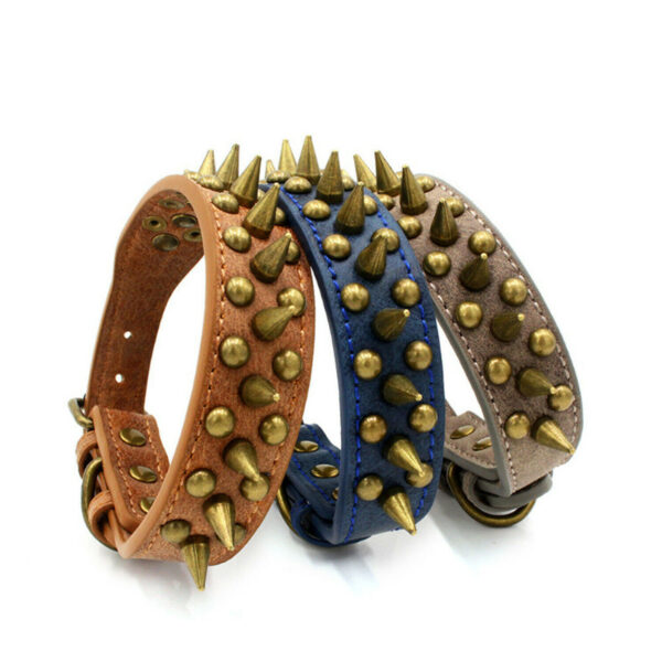 Retro Studded Dog Collar - Image 2