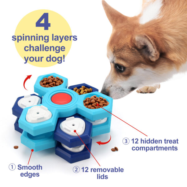 4 Layers Puzzle Slow Feeder Dog Bowls - Image 2